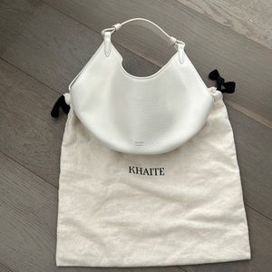 Brand new Khaite lotus bag in white